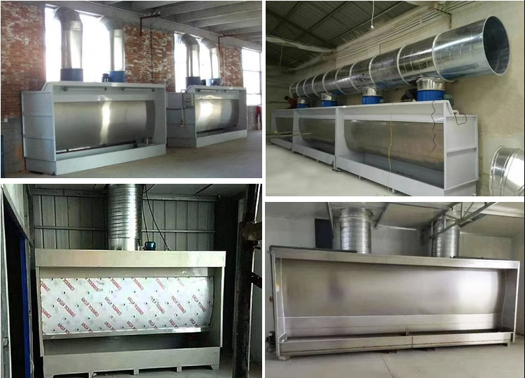 Water curtain cabinet, spray booth, small spray cabinet, water circulation, paint mist purification equipment, paint baking room, dust removal, environmental protection, water curtain machine