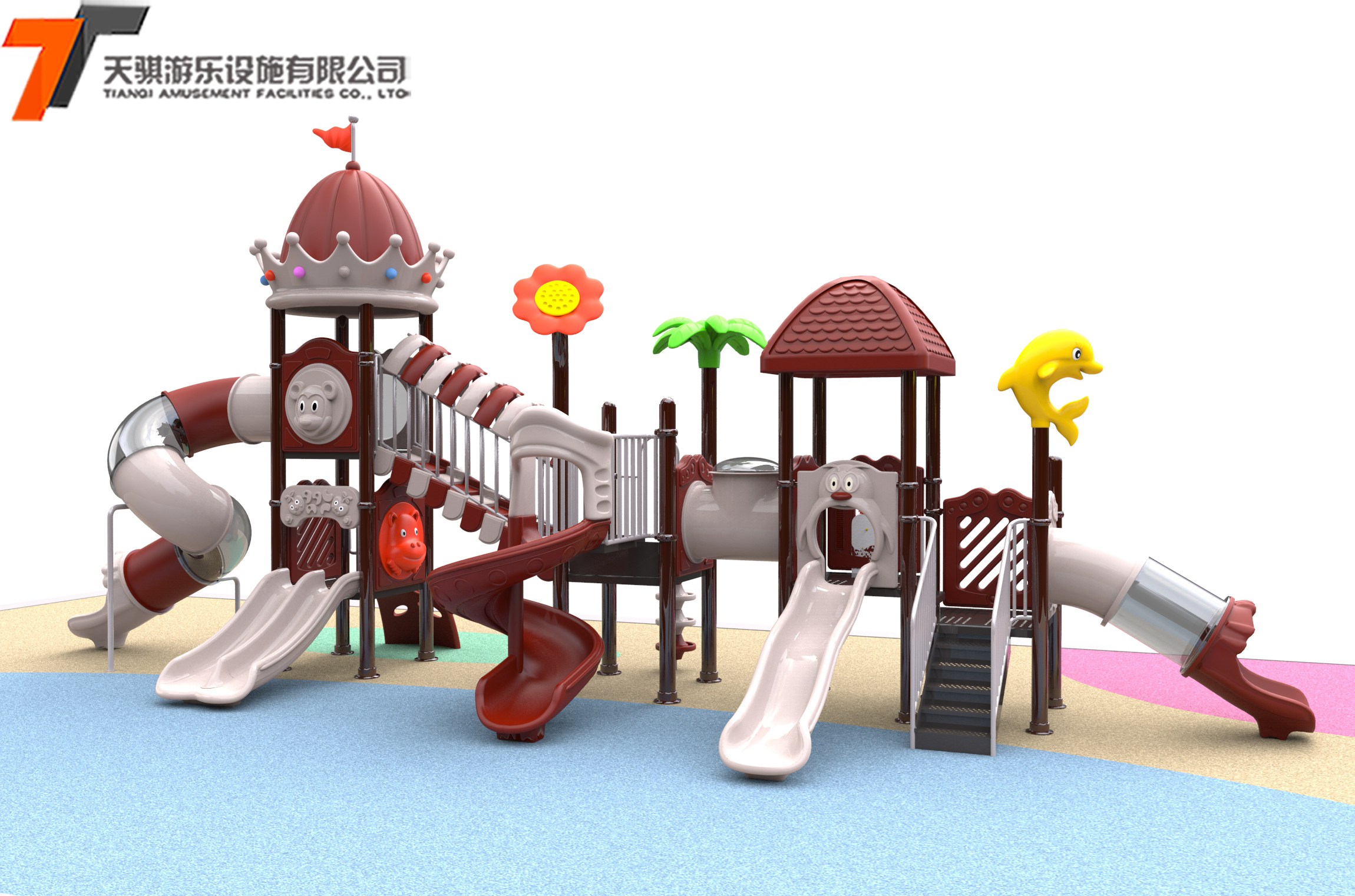 Kindergarten large-scale outdoor swing slide combination Little Doctor outdoor community children's playground equipment