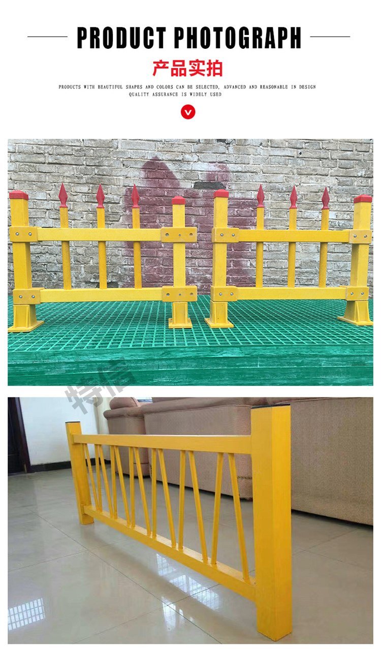 Fiberglass fence guardrail, fiberglass municipal guardrail, municipal fiberglass guardrail guardrail, fiberglass grating, Ruishuo, large quantity in stock