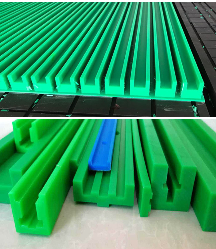 CKG ultra-high molecular weight polyethylene chain guide rail 16A plastic guide strip precision processing PE wear-resistant strip