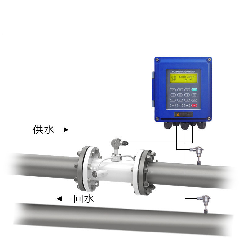 Haifeng Pipe Section Ultrasonic Flowmeter Wireless Remote Transmission Intelligent Water Meter Protection Level IP68 Measurement Stability