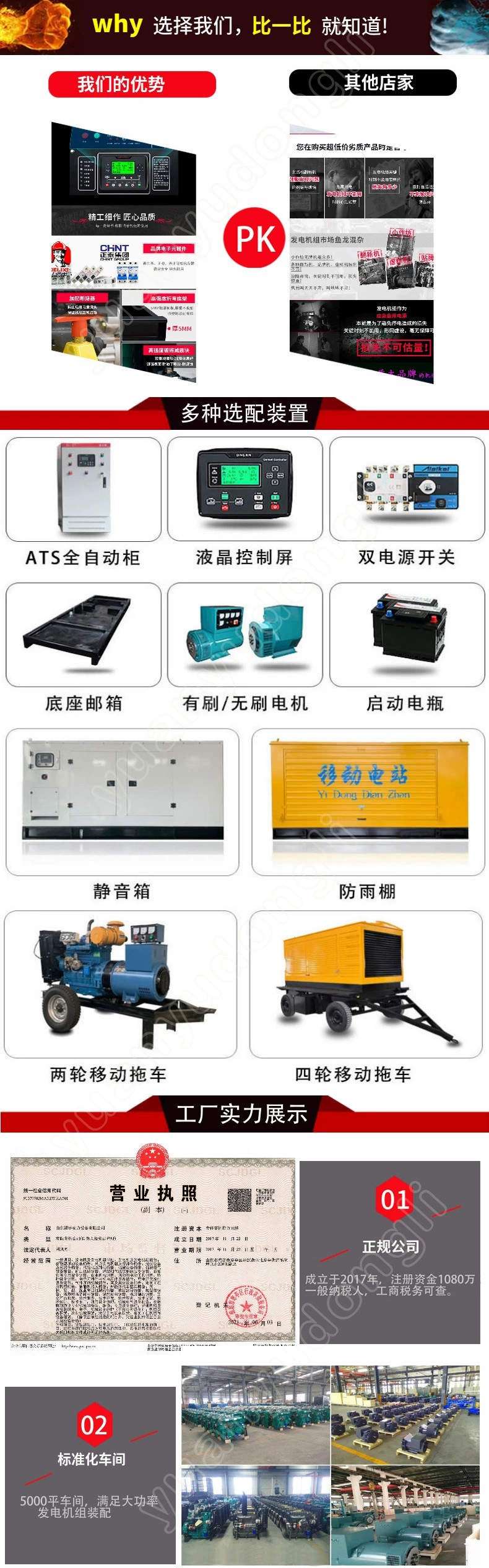 Yuanyu Power 150kw Yuchai Diesel Generator Set YC6B205L-D20 YC6A245L-D30 Diesel Engine