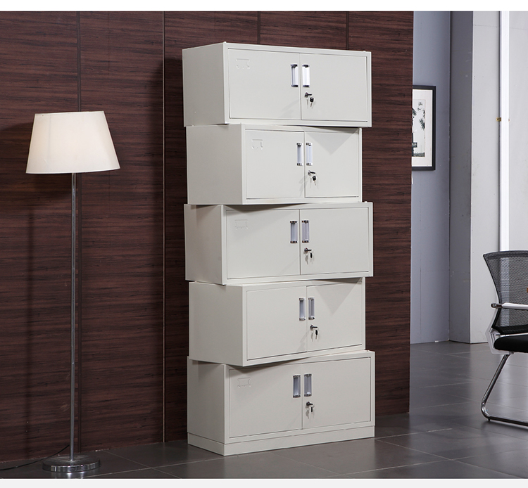 Split five section iron sheet cabinet, file cabinet, office storage data cabinet, locked voucher, top cabinet, financial file cabinet