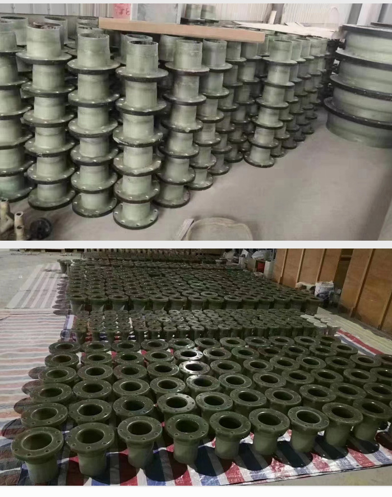 Yitai hand layup process fiberglass steel pipe flange screw connection 3301 lining with high temperature resistance can be customized