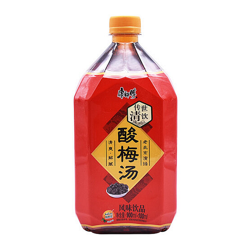 Master Kong Rock Sugar snow pear/Suanmeitang/Crystal Grape/Sugar free Ice Black Tea 1L Chongqing Beverage Group Shopping Center