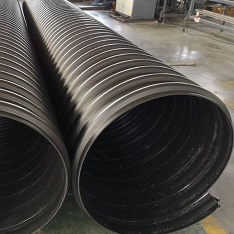 Customization of HDPE steel strip reinforced spiral corrugated pipes for large-diameter polyethylene buried underground water pipes