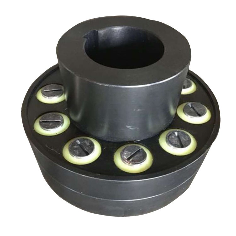 The manufacturer produces HL elastic pin couplings with complete specifications for high-precision wheel servo motors