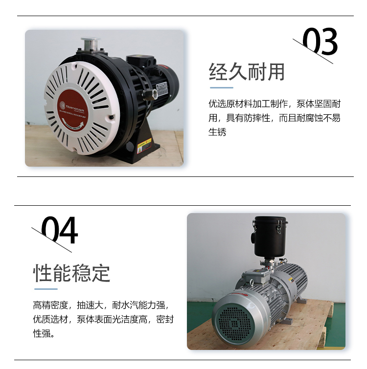 Bipolar rotary vane vacuum pump single stage corrosion-resistant ETR-D040C with long service life