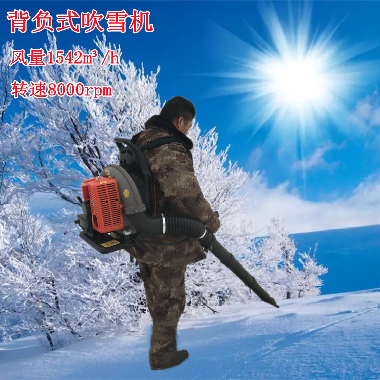 Backpack gasoline hair dryer Site leaf blower Dust collector Four stroke snow blower Road cleaning Blade blower