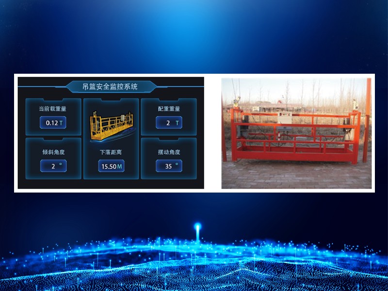 Hanging basket monitoring system - monitoring and display of body computer networking module, weight sensor, inclination angle, wind speed, automatic