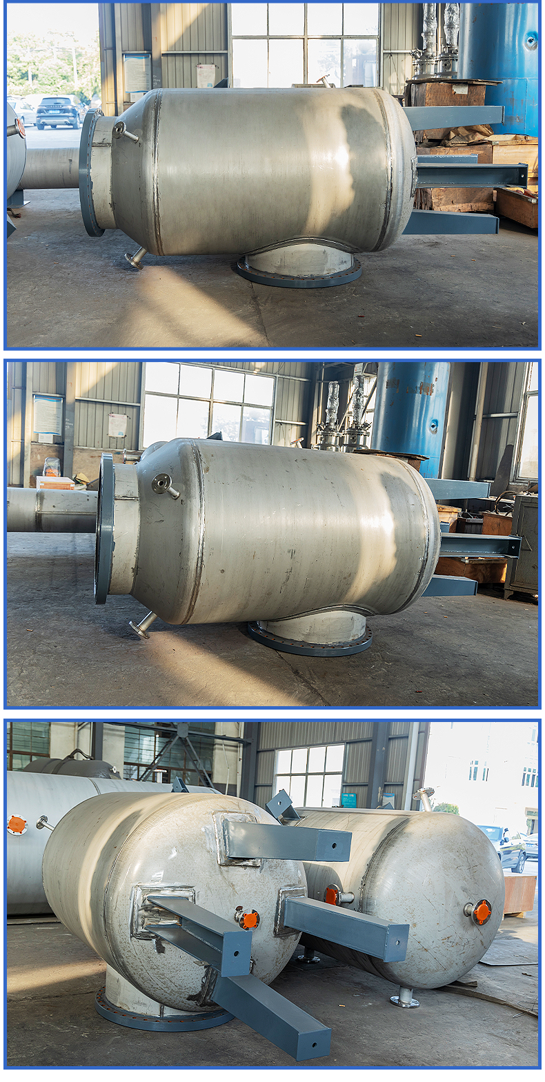 Stainless steel receiving tank, vertical storage tank, sealed, vacuum storage tank basket, Boer manufacturer formulates fast delivery