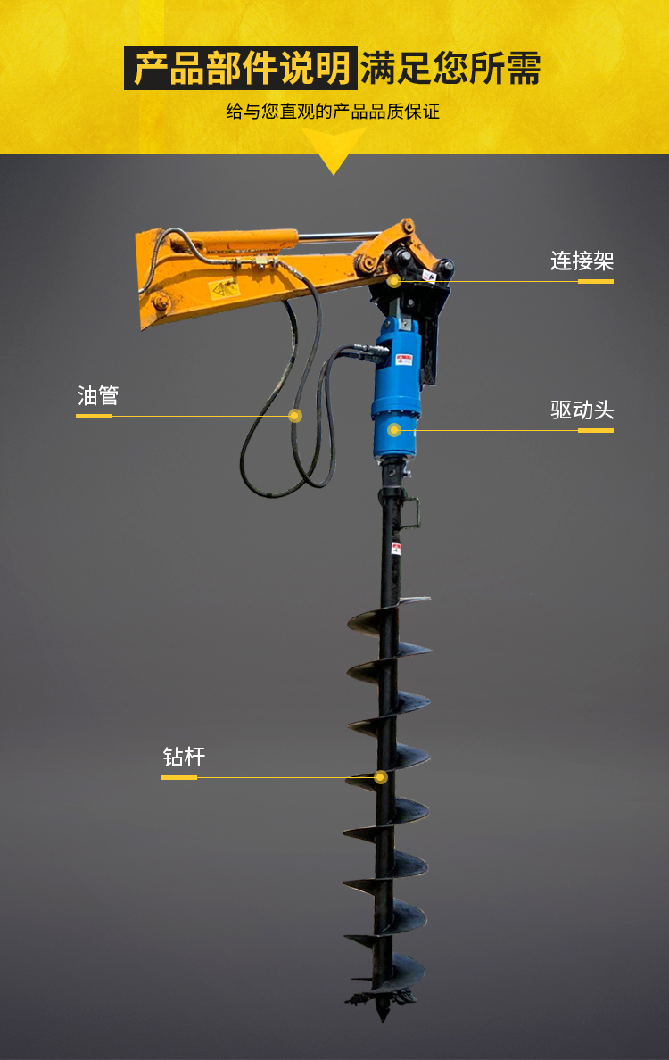 Screw drilling machine Full hydraulic tunnel drilling machine Auger drilling machine Pile driver Kejie