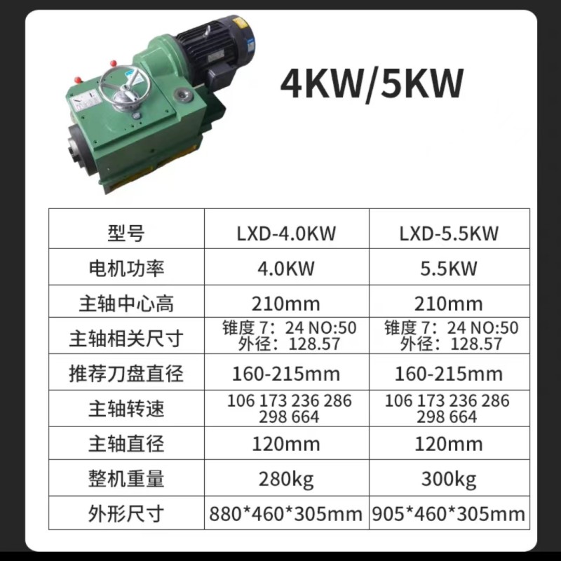 Milling head manufacturer v7 boring and milling head end face milling machine milling power head manufacturer