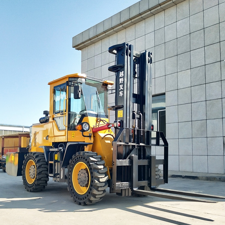 Off road forklift 3t four-wheel drive multi-function hydraulic stacker lift Cart 5t integrated diesel forklift