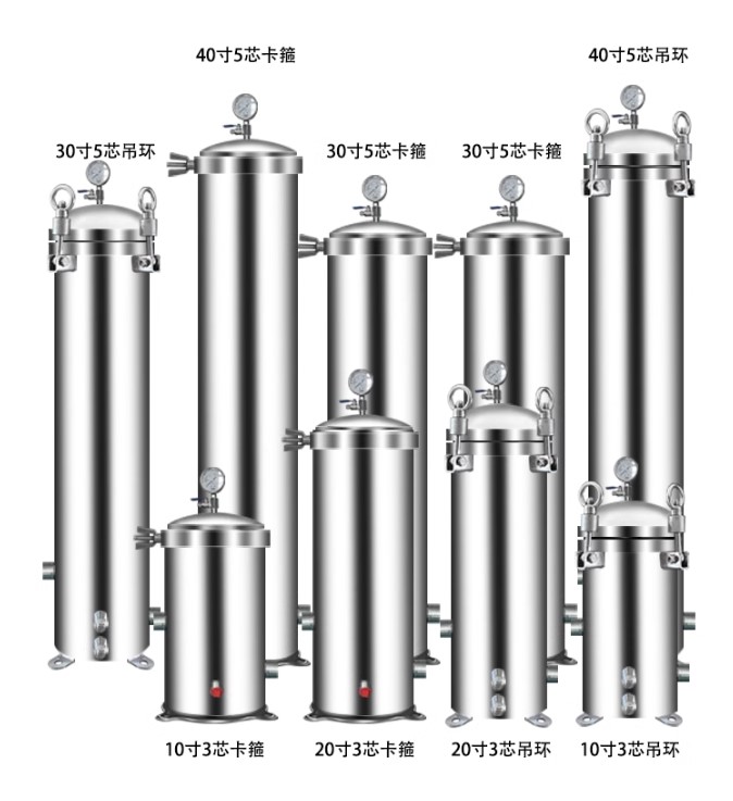 304 stainless steel security precision filter, water treatment front-end processor; Accept customization