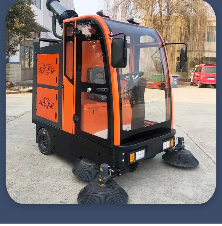 Small VOL-2200 Fog Cannon Sweeper Environmental Sanitation Road Electric Sweeper with Stable Performance