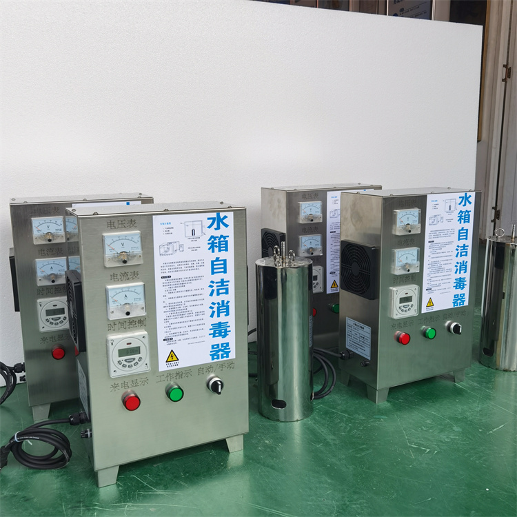 Water tank food supply treatment, ozone sterilization and algae removal equipment, water tank self-cleaning disinfection machine