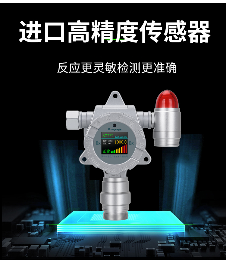 Online SF6 leakage alarm fixed Sulfur hexafluoride gas concentration detector