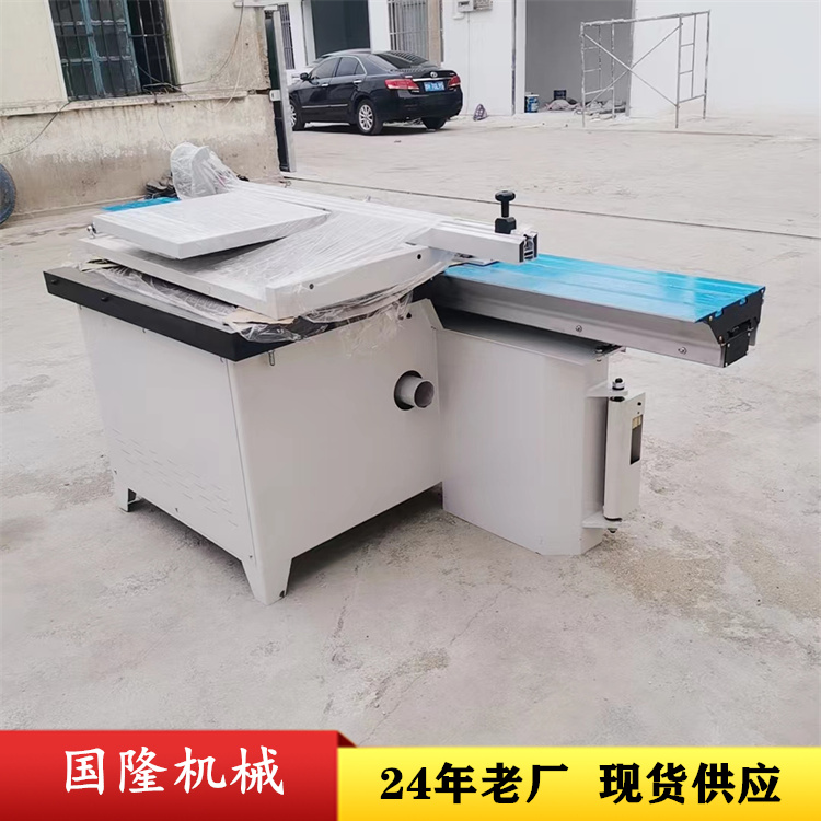 Guolong customized semi-automatic sliding table saw 45 degrees and 90 degrees precision cutting board saw CNC saw