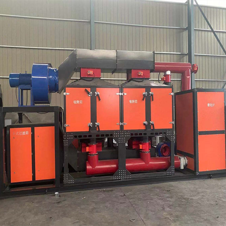 Customized catalytic combustion waste gas treatment equipment, activated carbon adsorption and desorption environmental protection device, 10000 air volume