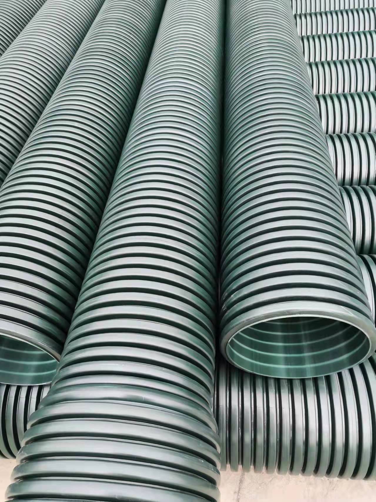 Chengdu 800MPVE co mixed double wall corrugated pipe HDPE drainage pipe network renovation buried pipe