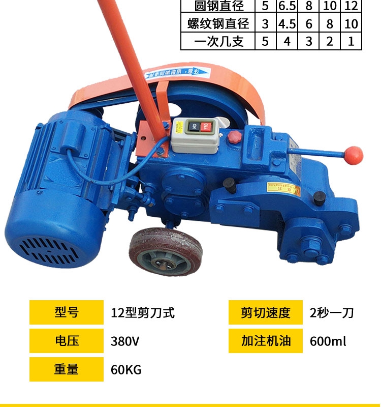 12/18 small waste manual steel bar cutting machine, portable portable shear machine, iron cutting and shearing machine