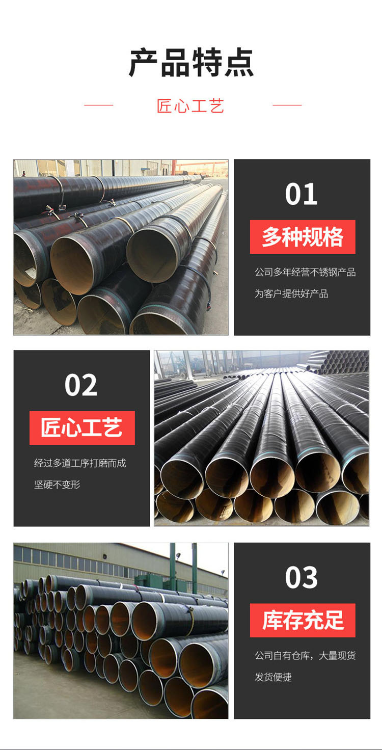 Anticorrosive spiral pipe insulation spiral steel pipe 219mm-3020mm for hydraulic, chemical, petroleum, and thermal purposes