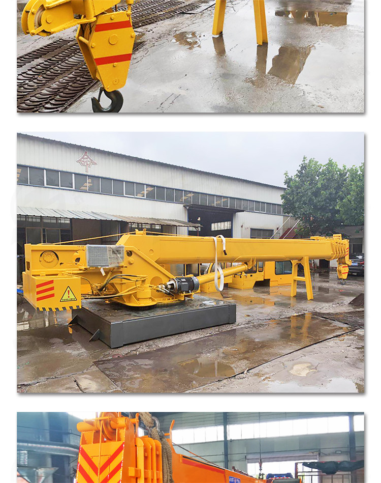 Ship crane dock lifting water lifting equipment Hydraulic rotary telescopic arm fixed lifting Jiusheng