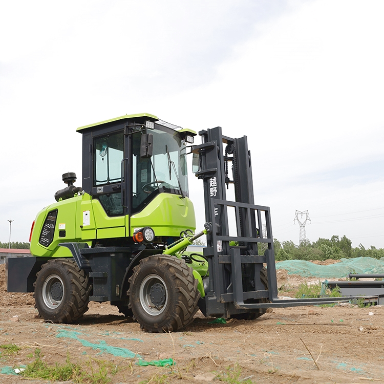 Hangzhou four-wheel drive off-road forklift four-wheel loader lift internal combustion forklift off-road forklift model catalog