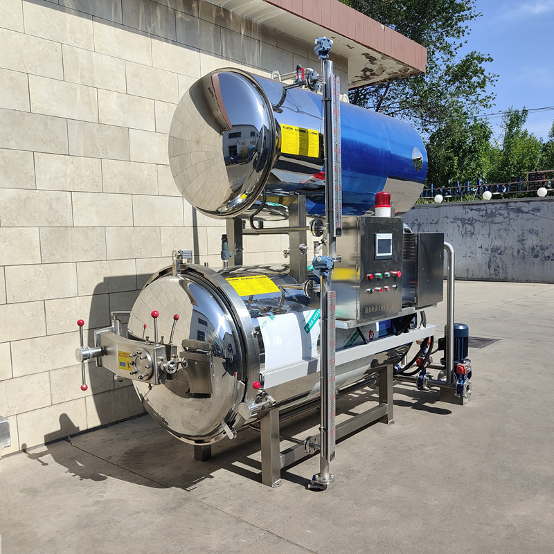 Fully automatic water bath type sauce beef sterilization pot, fruit can sterilization machine, oral liquid disinfection equipment