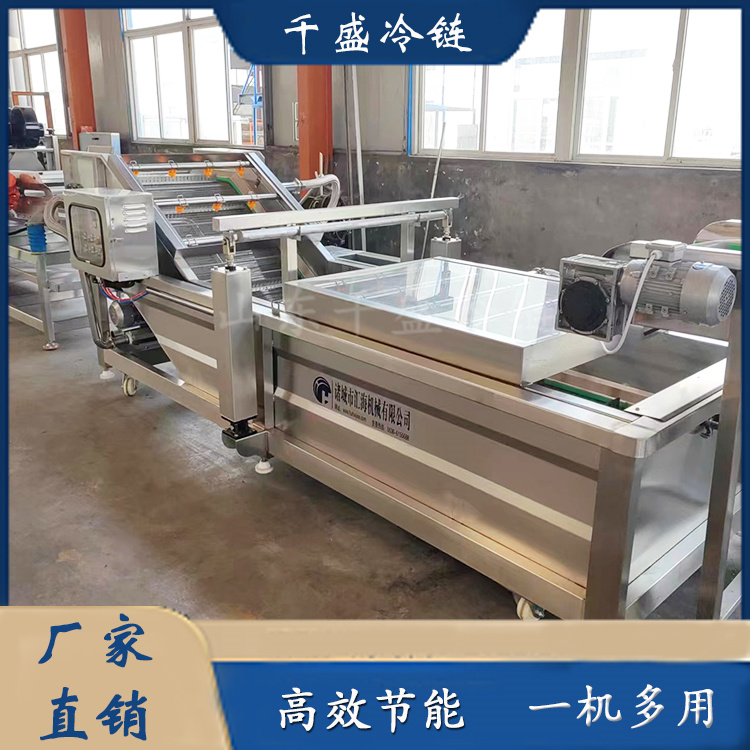 Bubble cleaning machine, large fruit and vegetable cleaning processing equipment, multi-functional vegetable washing machine supply