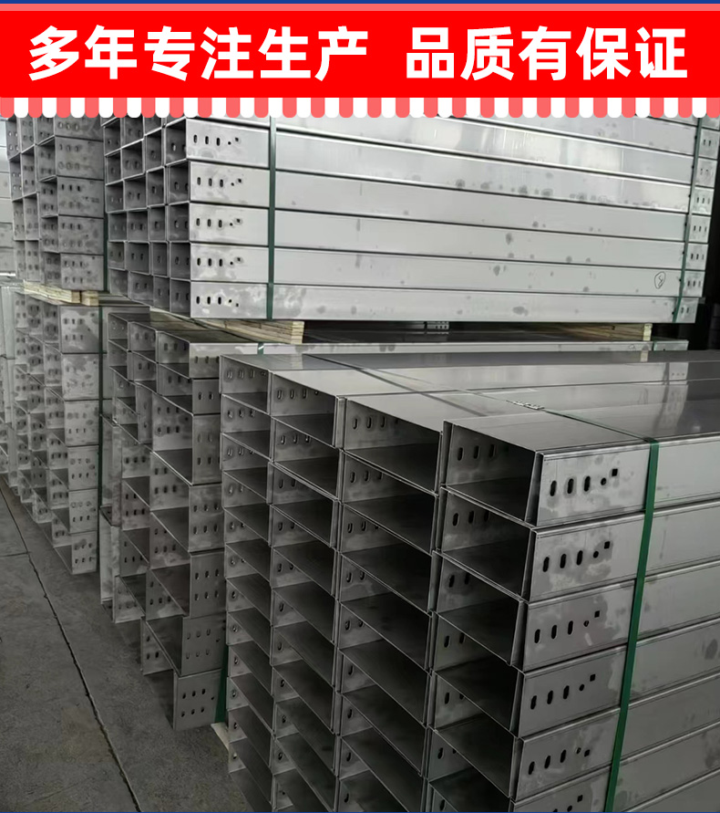 Customized stainless steel cable tray manufacturer suitable for metal trunking in chemical plants 200 * 100