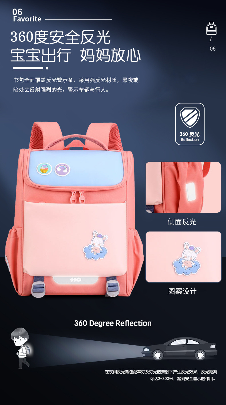 Korean version suitable for free wash backpacks for primary school students Shoulder protectors Children's backpacks Lightweight solid color primary school students' backpacks Customization