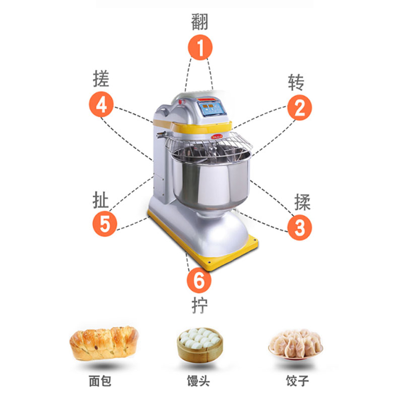 SUN-MATE Genuine Three Wheat Noodle Blender Commercial Flour Mixer Baking Equipment One Stop Procurement