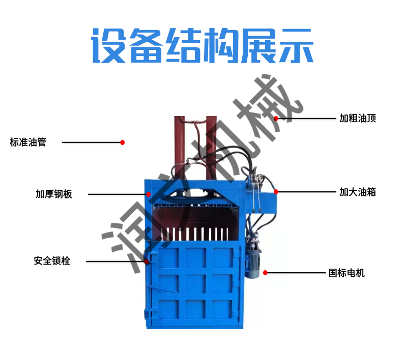 30 ton pressure hydraulic packaging machine, plastic bottle, clothes, straw compressor, 125 ton horizontal aluminum foil briquetting machine