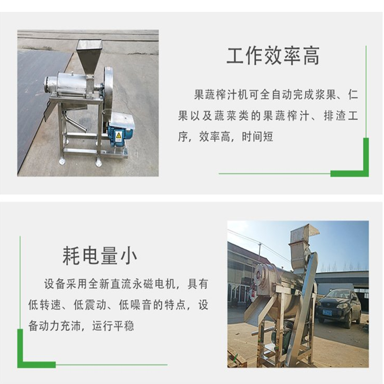 Slurry separation and extrusion machine Large cabbage and wheat seedling juicer Commercial fruit and vegetable processing juicer