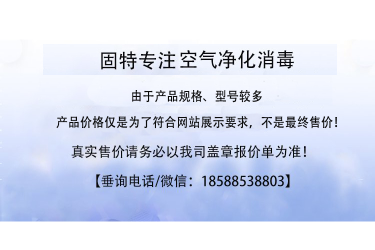 Ventilation pipe disinfection and purification device Isolation of hotel premises Infectious disease shelter Hospital exhaust sterilization device