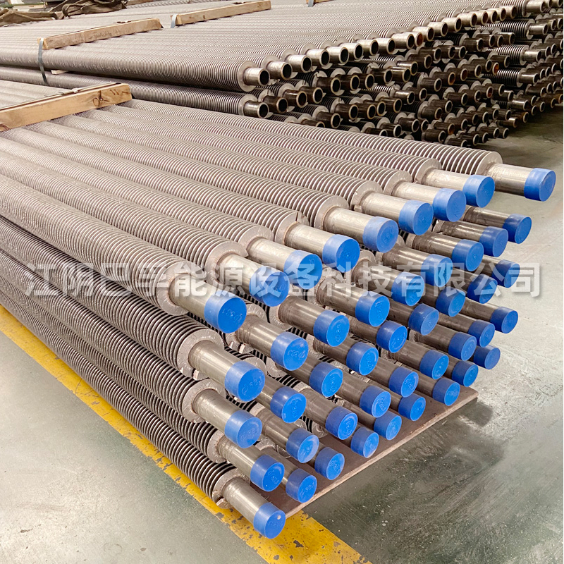 Spiral wound steam heat dissipation pipe 2205 dual phase steel high-frequency welding H-type carbon steel finned pipe can be processed through pipe processing