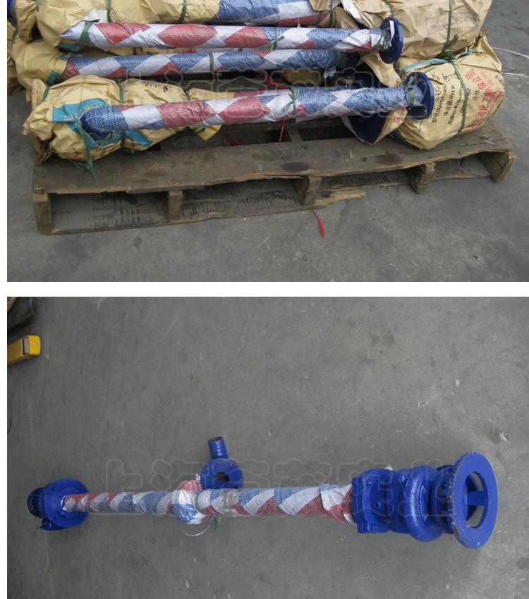 YW stainless steel double pipe sewage vertical long shaft non clogging sewage submerged pump Galileo brand