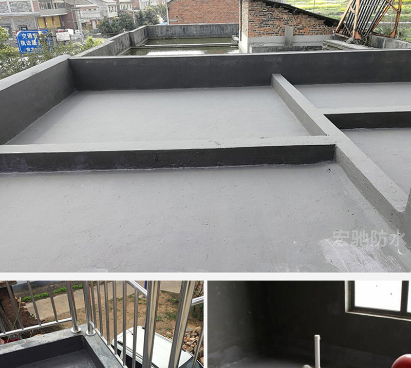 JS polymer cement-based waterproof coating, polymer two component, water resistant foam roof, balcony, bathroom