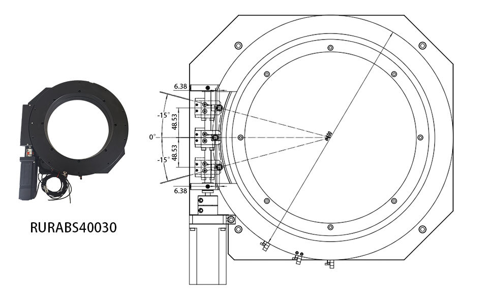 Ruiyu Electric Rotating Table Ball Screw Transmission High Resolution and Good Precision