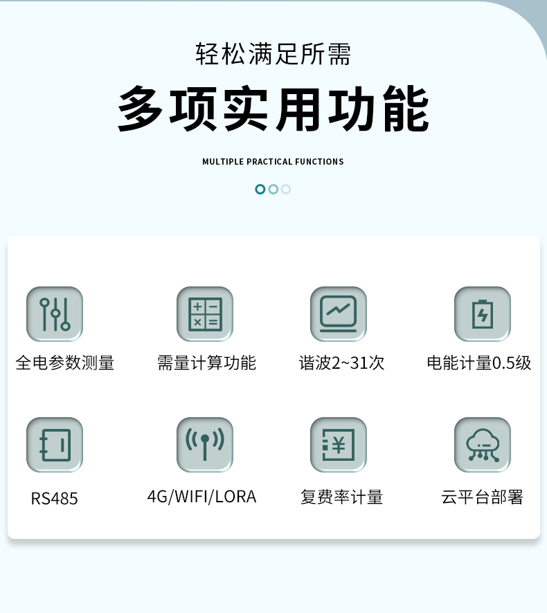 TP622 three-phase network power meter for the Internet of Things