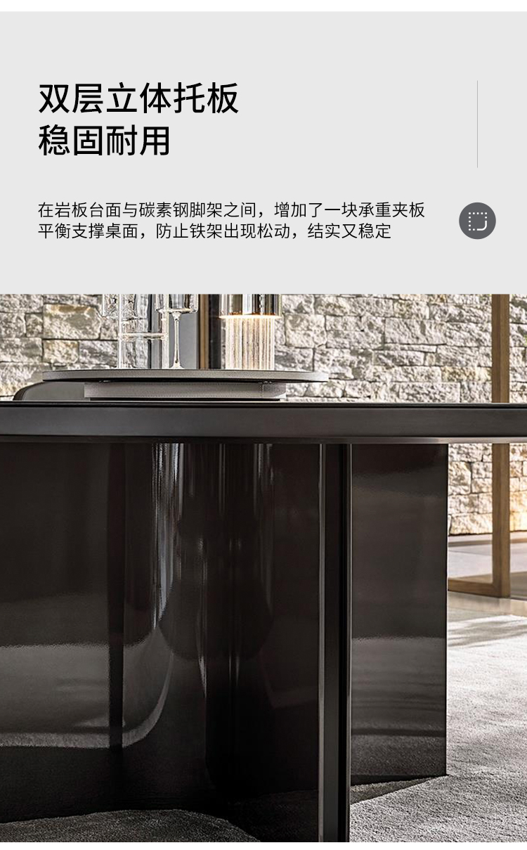 Guchi Furniture Italian Minimalist MARVIN Modern Hong Kong Light Luxury Turntable Round Table Dining Table Customizable