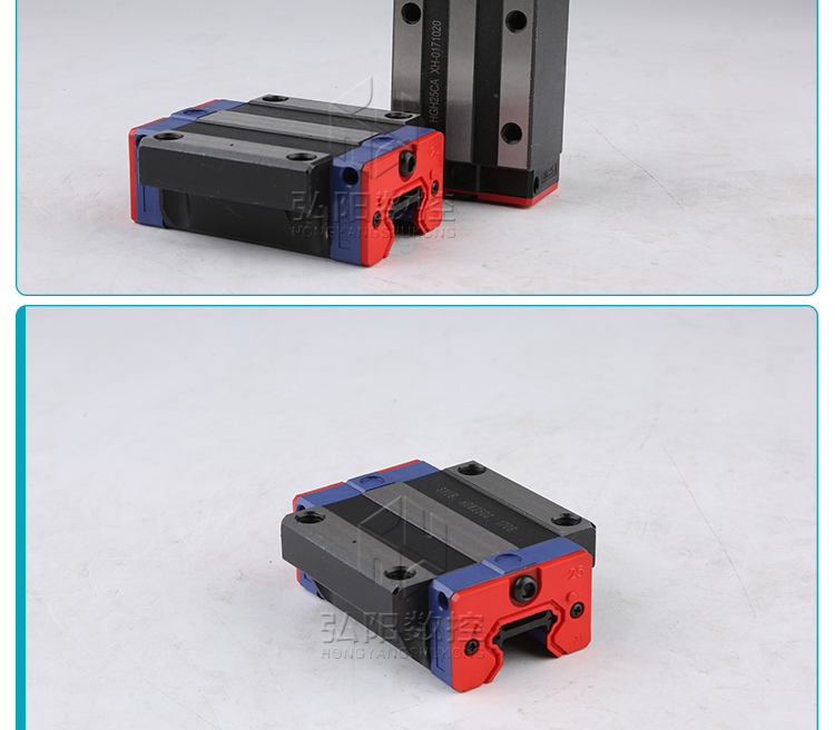 Upper Silver Linear Guide Square Slider with Flange Engraving Machine Mini Linear Slide HGH20CA/HGW20CC