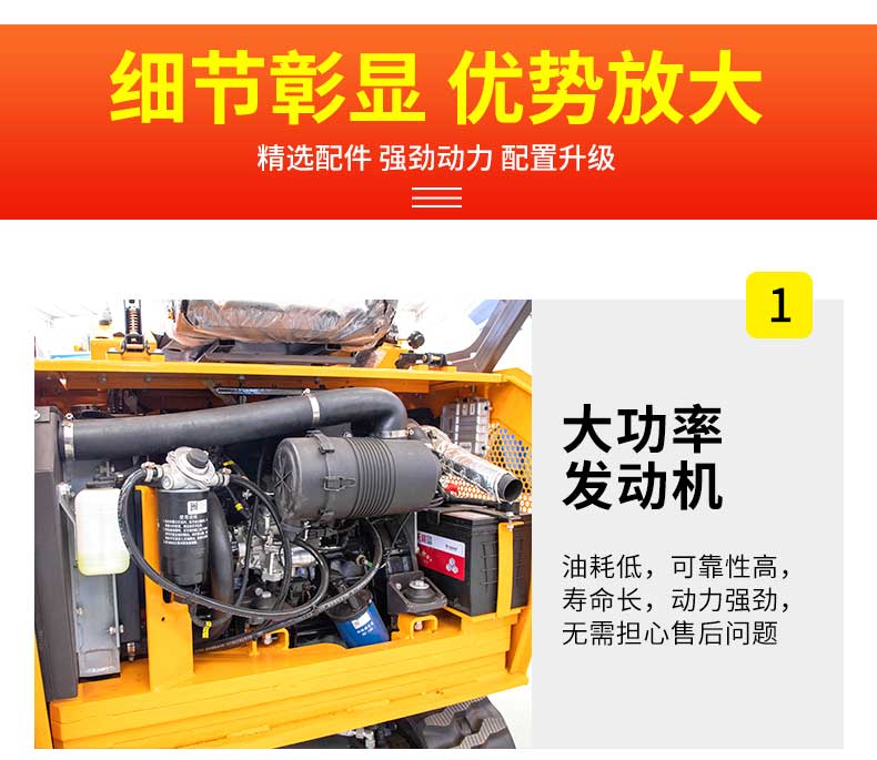 Hengwang HW-18 Tailless Small Excavator Track Type Multifunctional Hydraulic Micro Excavation Equipment Diesel Power