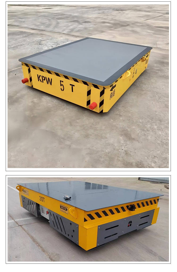 Powerhouse, garage, factory use electric flat car to move and transport Flatbed trolley, saving time and labor, and flexible operation