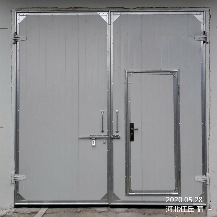 Factory workshop industrial gate, color steel plate sliding door, garage electric folding door, grain storage insulation door