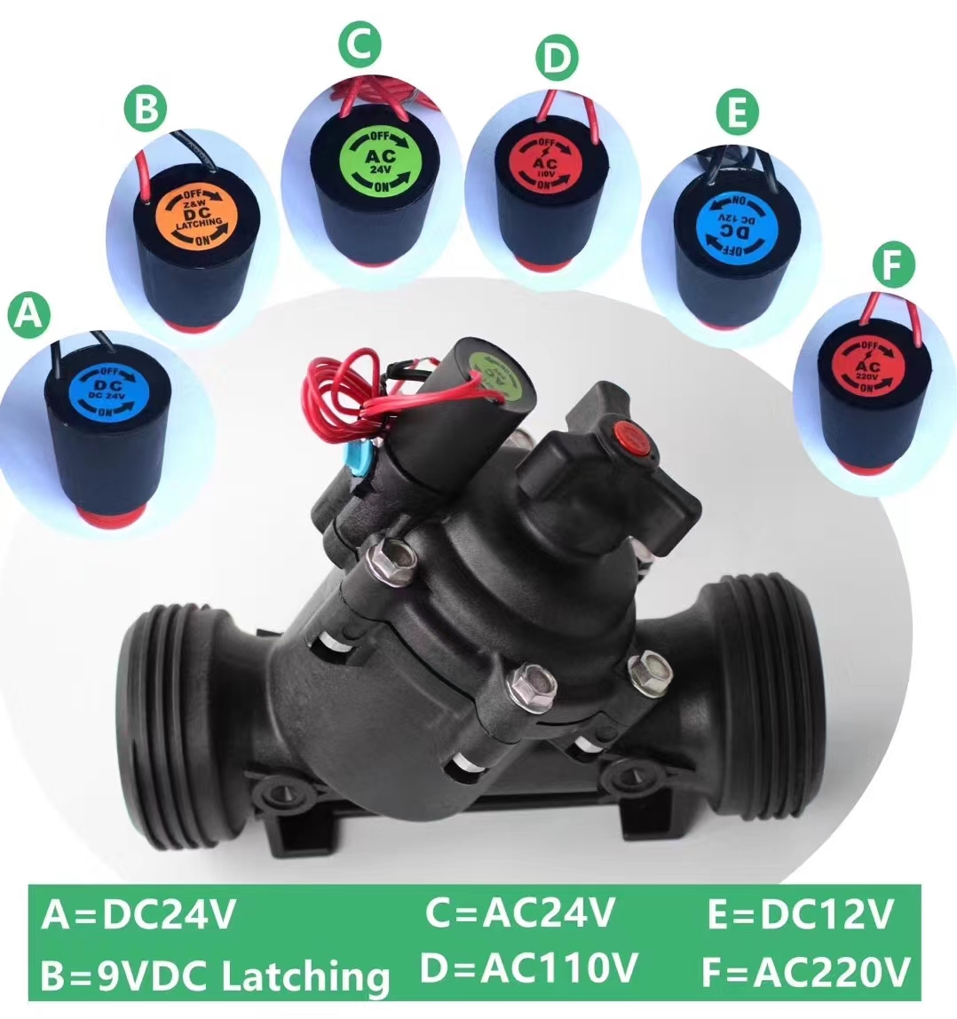 Plastic solenoid valve, farmland pulse valve decoder, garden irrigation system, Guotai Haode