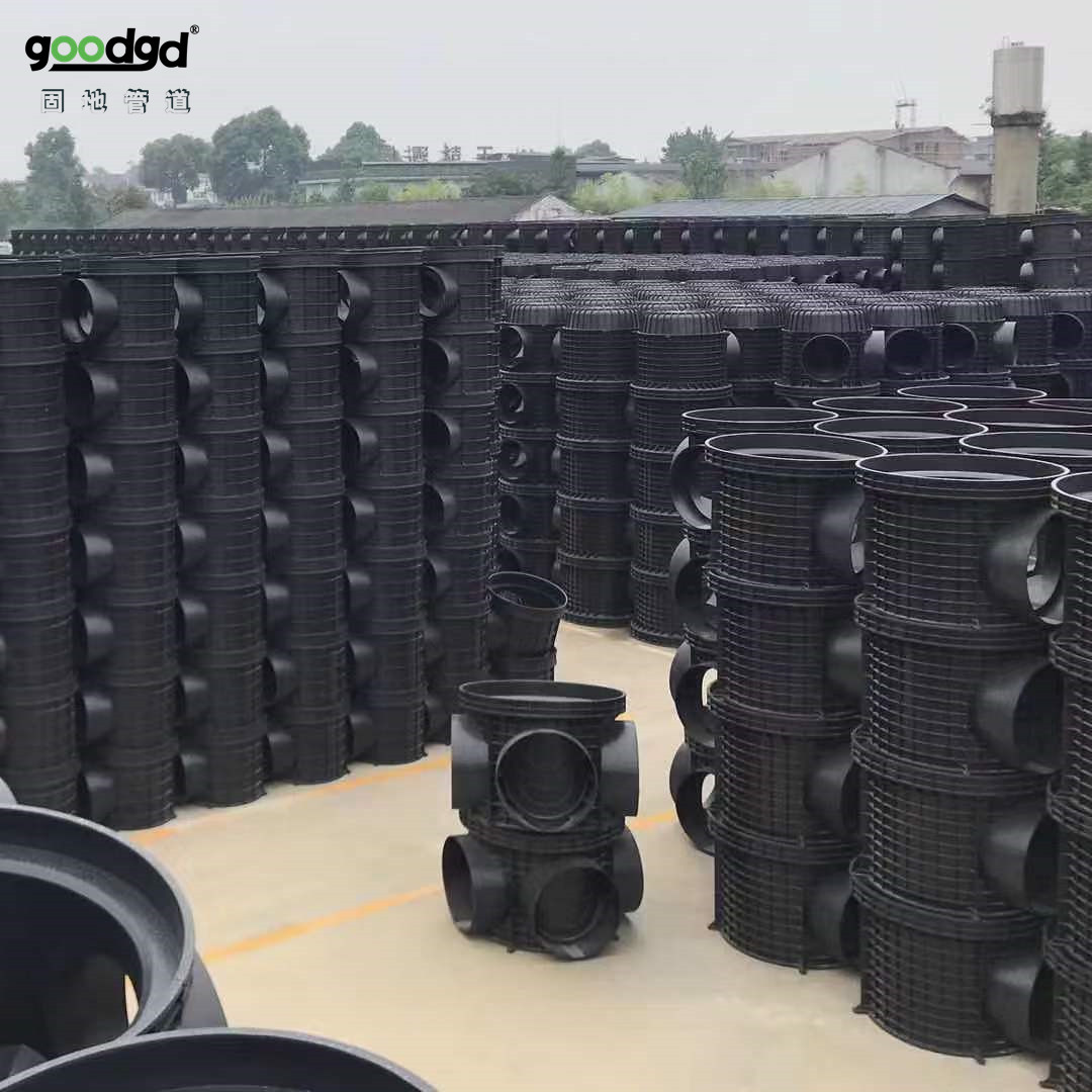 Plastic inspection well, brand new material, national standard flow channel, sewage through well, 700, 1000 rainwater and sewage wells