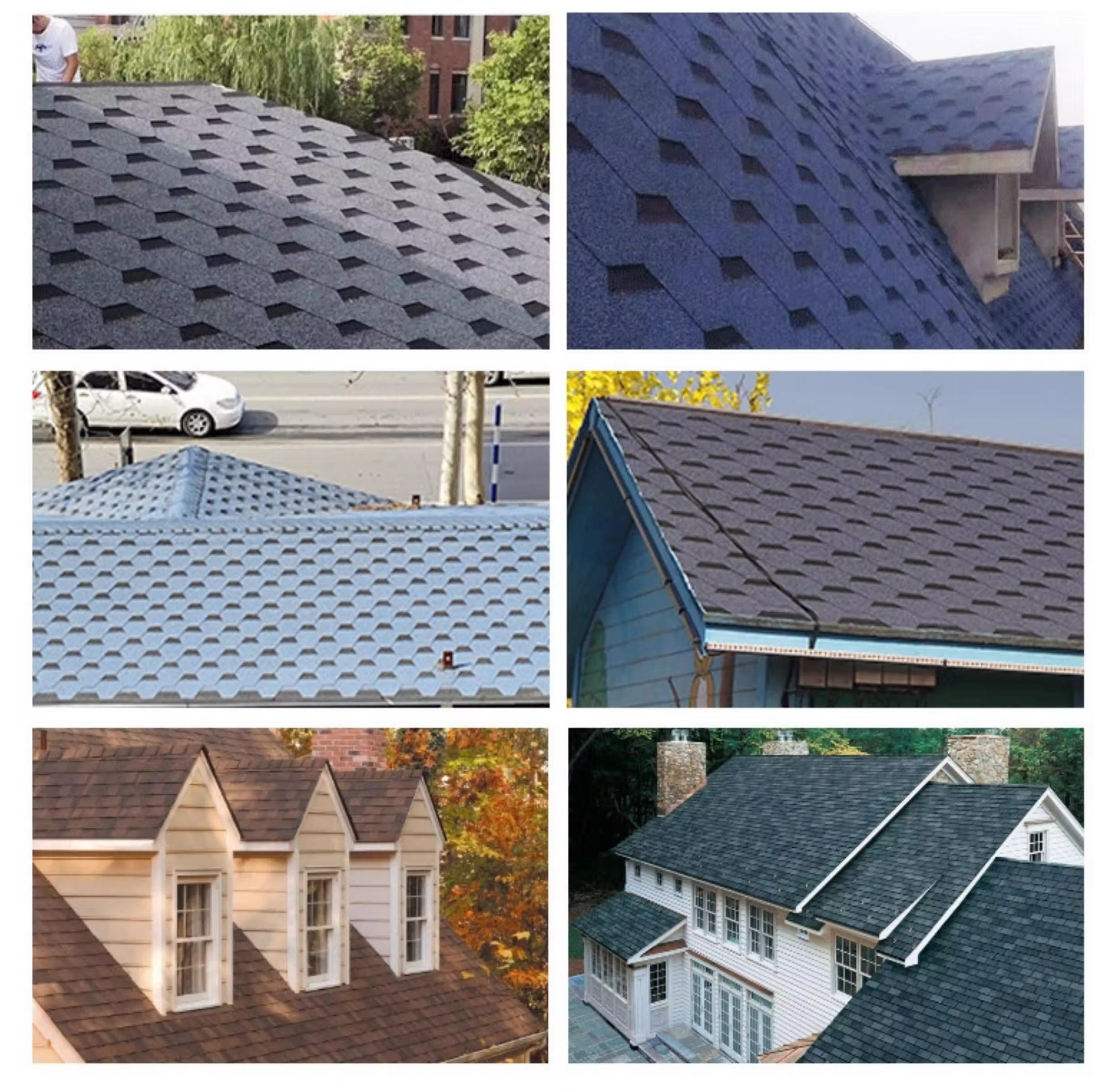 Self adhesive asphalt tile, oil felt tile, thermal insulation, wooden house, villa, fiberglass tile, waterproof composite tile, high tile roof decoration